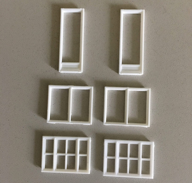 Pikestuff 541-1201 HO Scale Windows Assortment