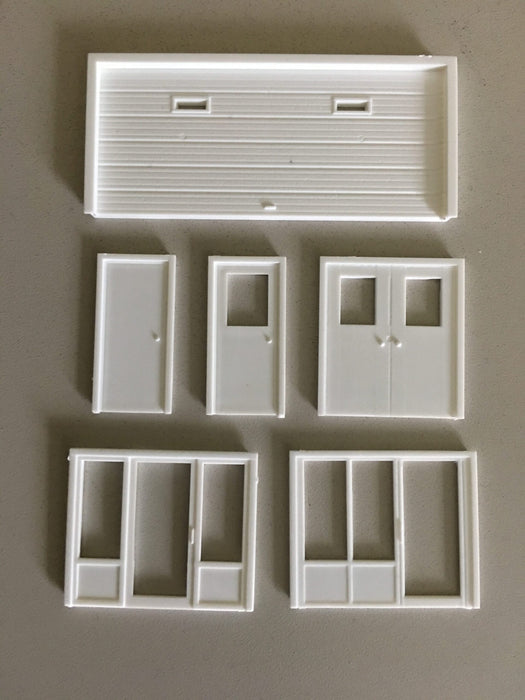 Pikestuff 541-1203 HO Scale Doors & Windows Assortment