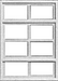 Pikestuff 541-2104 HO Scale Eight Pane Window (2 Pack)