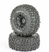 Pit Bull Tires 9004BKW 2.2/3.0 Rock Beast XOR SCT Basher Tire Mounted on Black Wheels 2 Pack