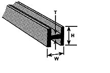 Plastruct Model Parts 90065 H-8 H Column, 1/4" (5 Pack)