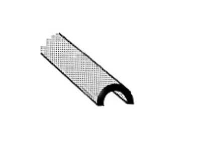 Plastruct Model Parts 90174 HP-8 Butyrate 3/8" Half Round(3 Pack)