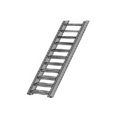 Plastruct Model Parts 90444 STA-8 O Scale Stairs, 3'-0"
