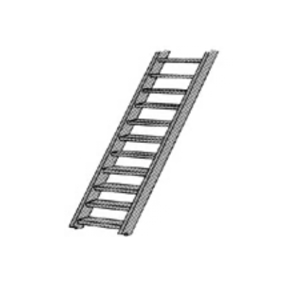 Plastruct Model Parts 90445 #1 Abs 2'-6" Stairs, 1:32