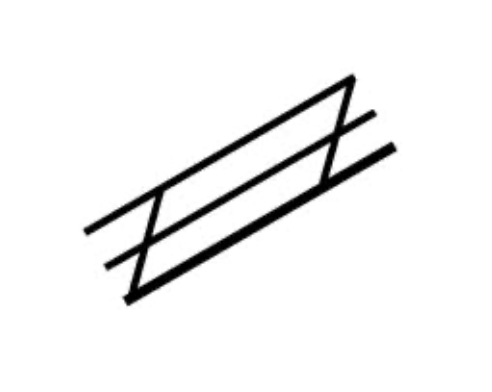 Plastruct Model Parts 90484 #1 ABS Stair Rail, 1:32