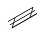 Plastruct Model Parts 90484 #1 ABS Stair Rail, 1:32