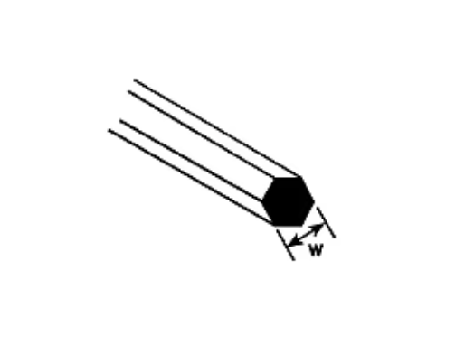 Plastruct Model Parts Hexagon Rod