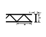 Plastruct Model Parts Open Web Truss