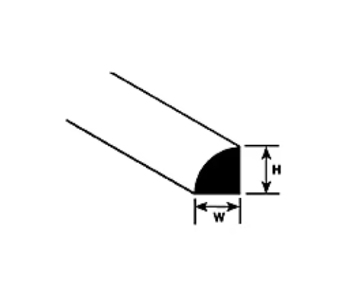 Plastruct Model Parts Quarter-Round Rod