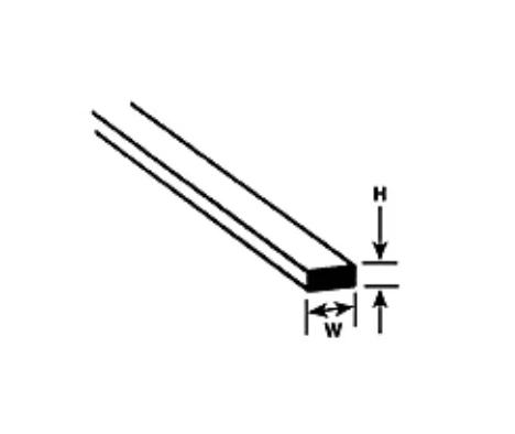 Plastruct Model Parts Rectangle Strip
