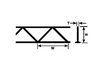 Plastruct Model Parts Warren Open Web Truss
