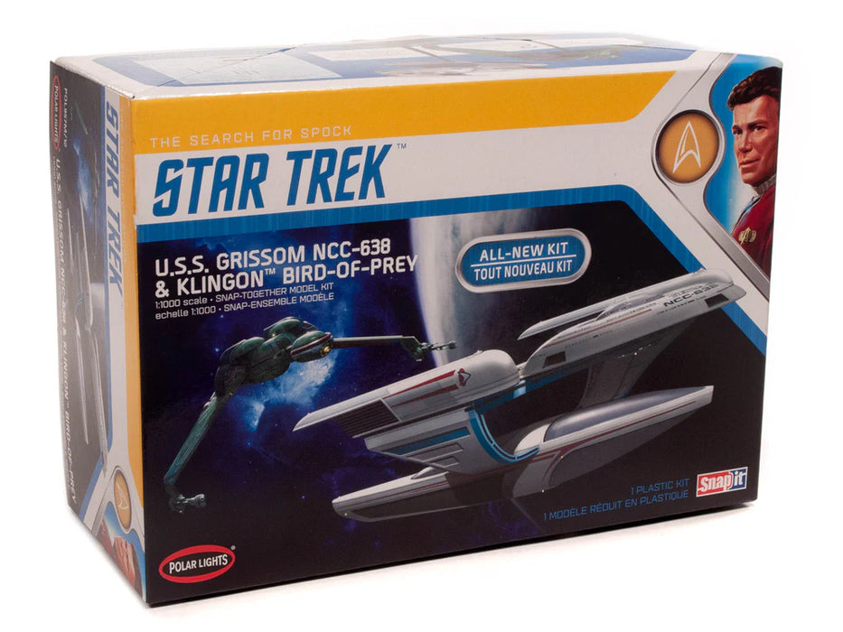 Polar Lights 957 1/1000 Star Trek U.S.S. Grissom and Klingon BoP SNAP Model Kit