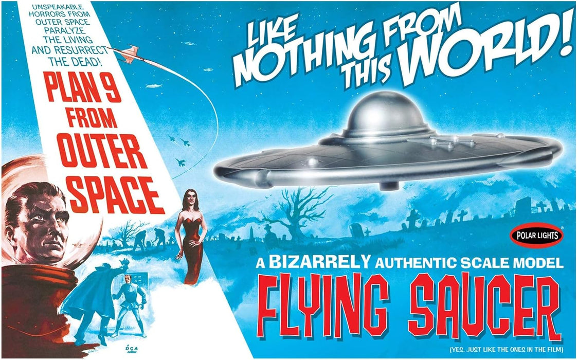 Polar Lights 970 1/72 Plan 9 From Outer Space Flying Saucer Skill Level 2 Model Kit