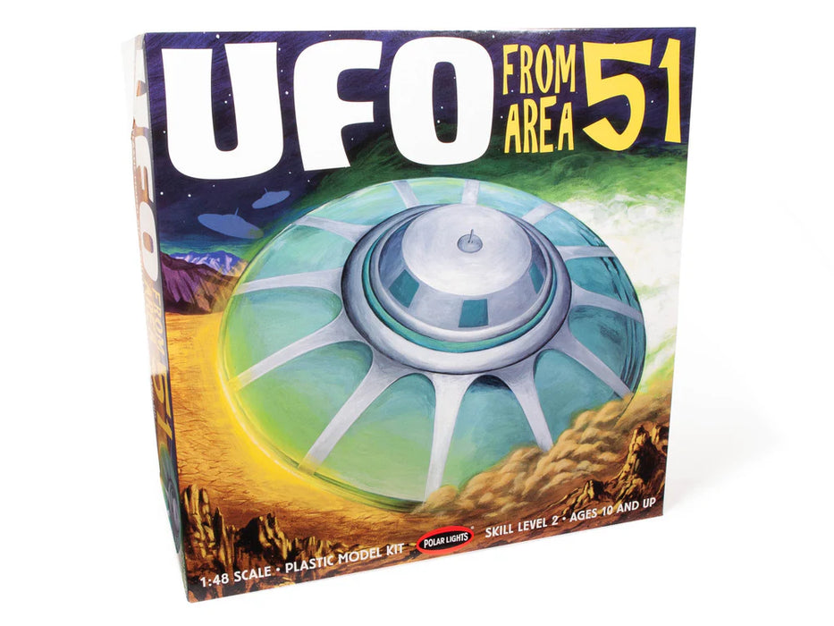 Polar Lights 982 1/48 UFO From Area 51 Skill 2 Model Kit