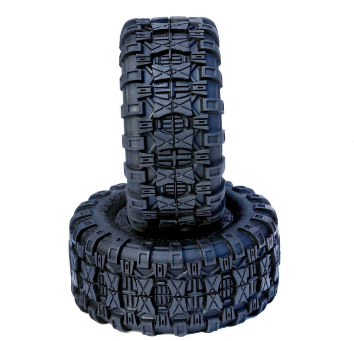 Powerhobby 2239-10 Black Raptor 2.2  Belted Tires SCT Wheels for Traxxas 2WD Slash Front (1 Pair)