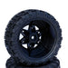 Powerhobby 2239-10 Black Raptor 2.2  Belted Tires SCT Wheels for Traxxas 2WD Slash Front (1 Pair)
