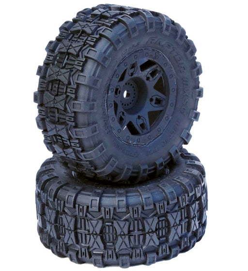 Powerhobby 2239-10 Black Raptor 2.2  Belted Tires SCT Wheels for Traxxas 2WD Slash Front (1 Pair)