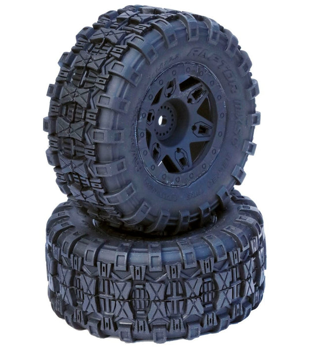 Powerhobby 2239-10 Black Raptor 2.2  Belted Tires SCT Wheels for Traxxas 2WD Slash Front (1 Pair)