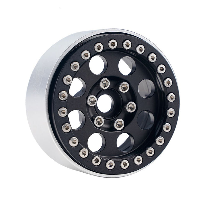 Powerhobby 5051 Black Aluminum 1.9" B2 Beadlock Wheels with 9mm Hubs 4 Pack