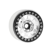 Powerhobby 5050 Silver Aluminum 1.9" Beadlock Wheels with 9mm Hubs 4 Pack