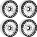 Powerhobby 5050 Silver Aluminum 1.9" Beadlock Wheels with 9mm Hubs 4 Pack