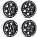 Powerhobby 5773 Black Aluminum 1.9" B5 Positive Offset Beadlock Wheels 4 Pack