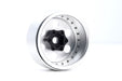 Powerhobby 5773 Silver Aluminum 1.9" B5 Positive Offset Beadlock Wheels 4 Pack