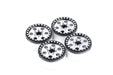 Powerhobby 5773 Silver Aluminum 1.9" B5 Positive Offset Beadlock Wheels 4 Pack