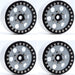 Powerhobby Grey Aluminum 1.9" B5 Positive Offset Beadlock Wheels 4 Pack