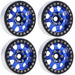 Powerhobby PHB5050 Blue B1 Aluminum 1.9" Crawler Beadlock Wheels 4 Pack