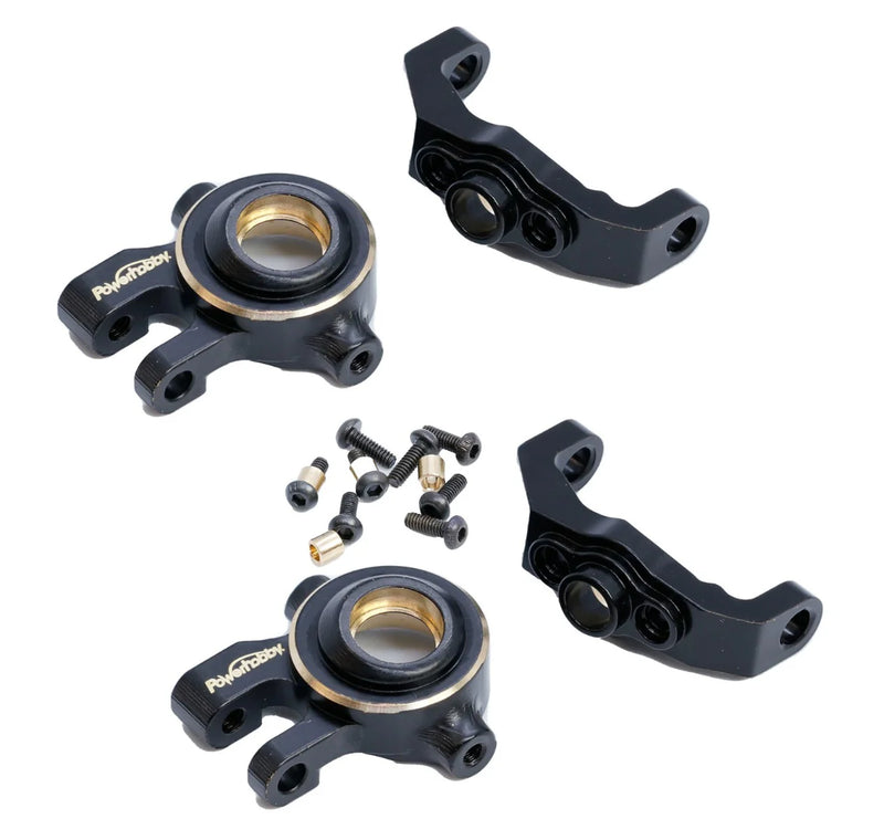 Powerhobby PHB5208  Brass C Hub and Steering Knuckles fits TRX4M