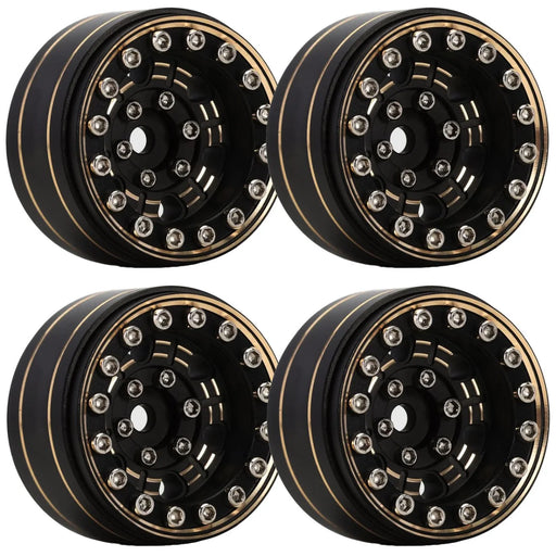 Powerhobby PHB5324 1.0" Z1 Brass Beadlock Crawler Wheels fits 1/24 Axial SCX24