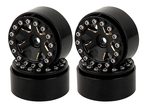 Powerhobby PHB5569 1.0" Z2 Brass Beadlock Crawler Wheels fits 1/24 Axial SCX24
