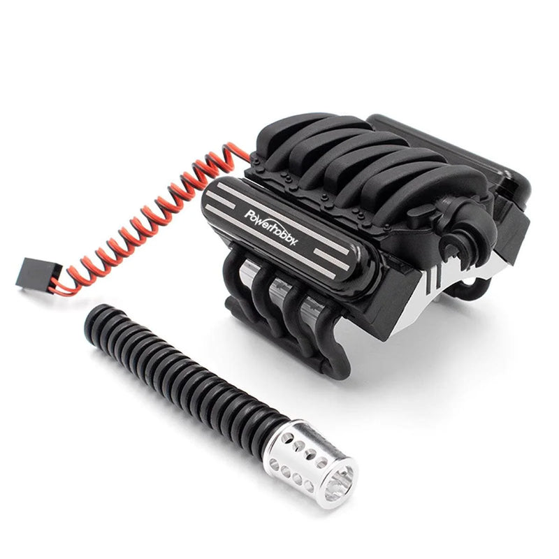 Powerhobby PHB5684 V8 Engine Motor Heatsink & cooling Fan for SCX10 / TRX-4 and other Crawlers