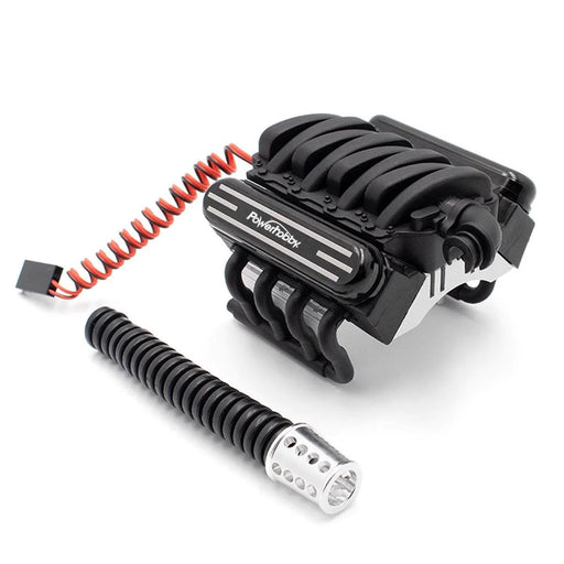 Powerhobby PHB5684 V8 Engine Motor Heatsink & cooling Fan for SCX10 / TRX-4 and other Crawlers