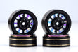 Powerhobby PHB6282 Titanium (Color) Brass 1.0" Crawler Beadlock Wheels 4 Pack