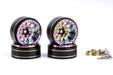 Powerhobby PHB6282 Titanium (Color) Brass 1.0" Crawler Beadlock Wheels 4 Pack