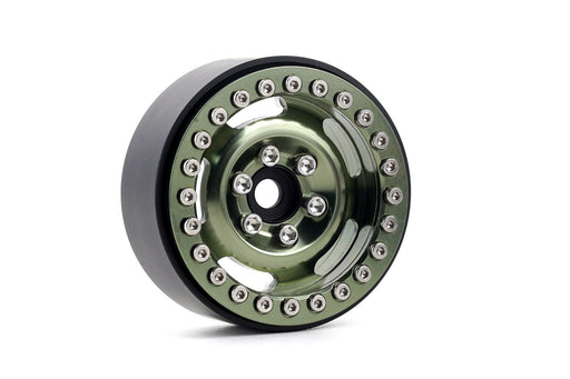 Powerhobby PHB6293 Green B6 Aluminum 1.9" Crawler Beadlock Wheels 4 Pack