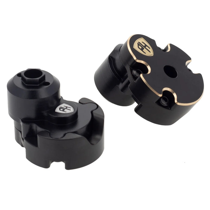 Powerhobby PHB6709 Aluminum Rear Outer Portal Housing + Brass Counterweight for 1/18 Redcat Ascent-18