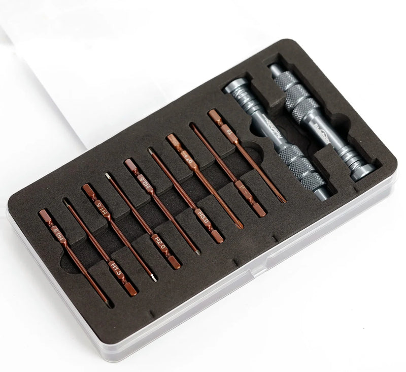 Powerhobby PHBPHT014 RC Hex Driver Tool Set Metric 0.9/1.3/1.5/2.0/2.5/3.0mm with 2 Handles