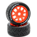 Powerhobby PHBPHT2402-MO Orange Medium Compound 1/8 GT Phantom Belted Mounted Tires 1 Pair