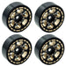 Powerhobby PHBSCX24110 1.0" Black Brass Beadlock Crawler Wheels fits 1/24 Axial SCX24