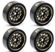 Powerhobby PHBSCX2491 1.0" Black Brass Beadlock Crawler Wheels fits 1/24 Axial SCX24