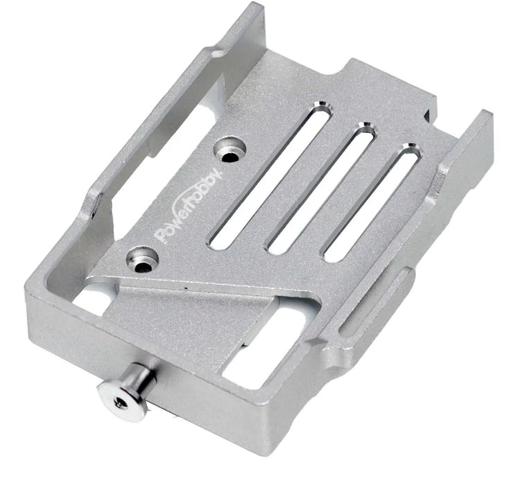 Powerhobby PHBTRX583SILVER  Silver Aluminum Battery Tray Mount Plate fits Traxxas TRX-4M
