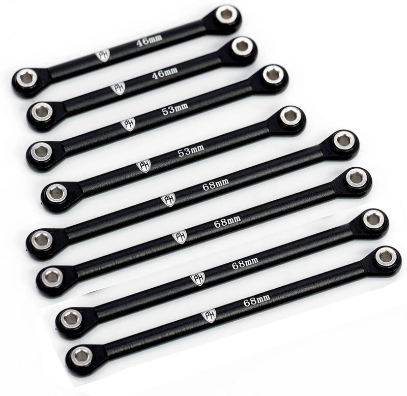 Powerhobby PHBTRX589 Black Aluminum Suspension Link Set for Traxxas TRX-4M
