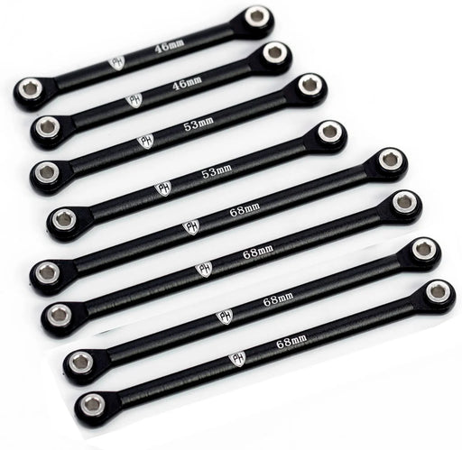 Powerhobby PHBTRX589 Black Aluminum Suspension Link Set for Traxxas TRX-4M