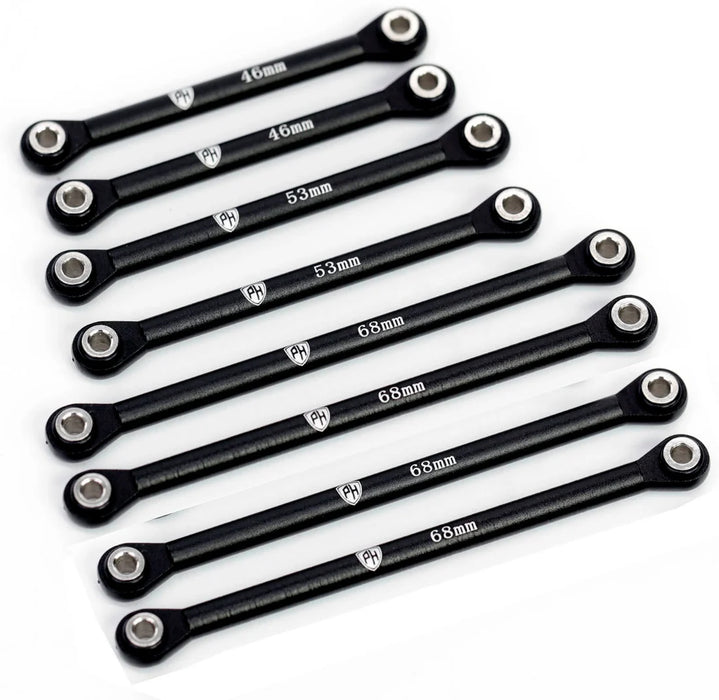 Powerhobby PHBTRX589 Black Aluminum Suspension Link Set for Traxxas TRX-4M