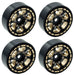 Powerhobby PHBTRX610 1.0" Black Brass Beadlock Crawler Wheels fits Traxxas TRX-4M