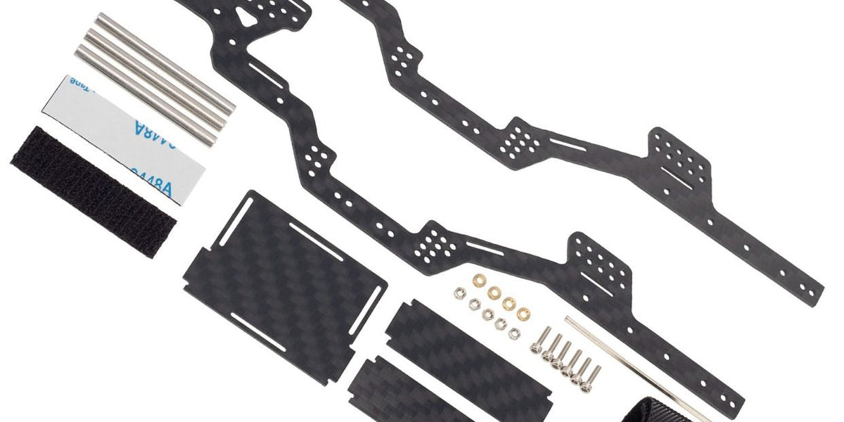 Powerhobby PHSCX24749 Carbon Fiber LCG Chassis Rails for Axial SCX24 B ...
