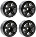 Powerhobby SCX2409 Black Aluminum Beadlock Wheels for SCX24 4 Pack